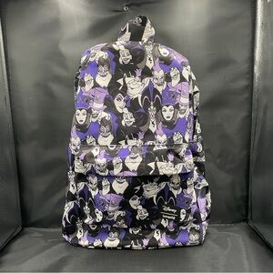 Disney Loungefly Villains Purple and Black Backpack